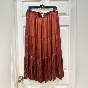 Nine West Asymmetrical Dusty Rose Skirt